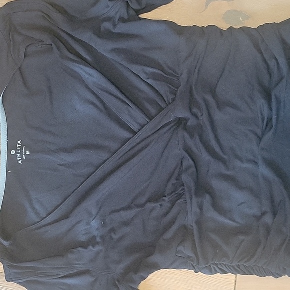 Athleta Black Long Sleeved Dress Size Medium - Picture 3 of 6